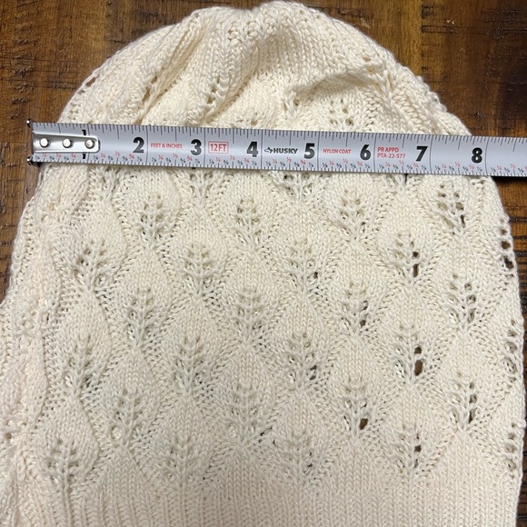 🆕 Mossimo - Ladies Knit Fall / Winter Hat - One Size - White / Ivory - Picture 5 of 6